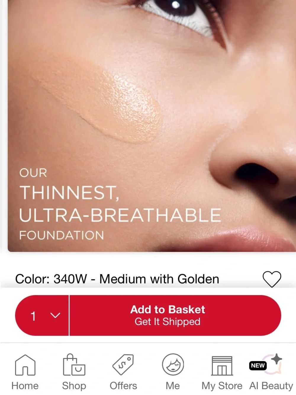 Teint Idole Ultra Wear Foundation SPF 25 Sunscreen Up to 24 Coverage (340 W